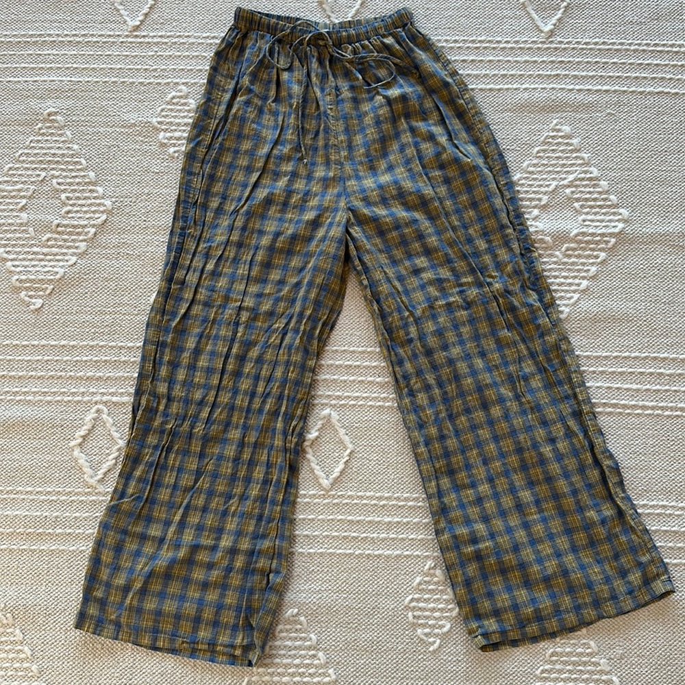 The Ludlow Shop Wilson pant in farm plaid xs-m